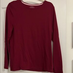 Talbots Burgundy Long Sleeve Shirt